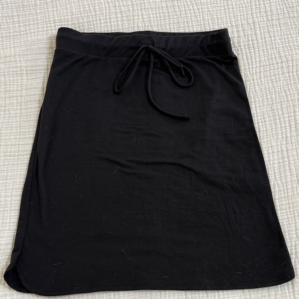Jenny Boston Boutique Women’s Black Drawstring A-Line Skirt